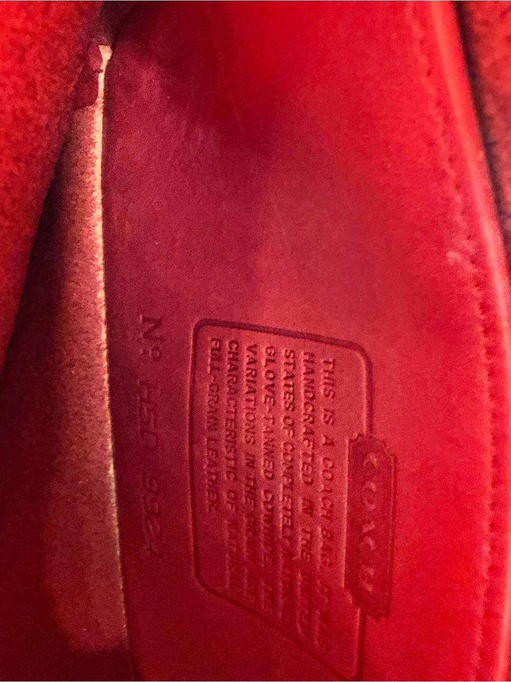 Coach Red Leather Turnlock Crossbody Bag - Picture 7 of 10